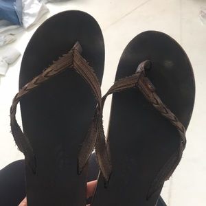 Brown rainbow sandals